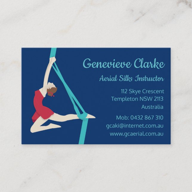 Aerial Silks Business Card (Front)