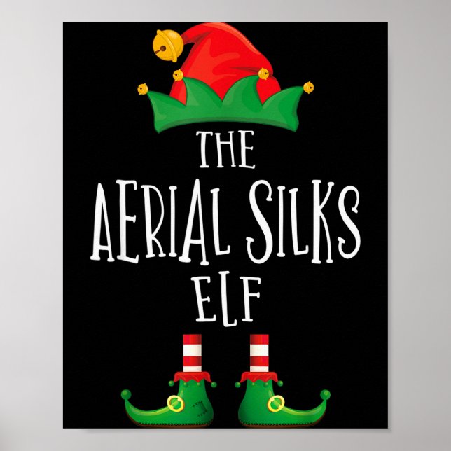 Aerial Silks Elf Shirt Family Matching Pajamas Chr Poster (Front)