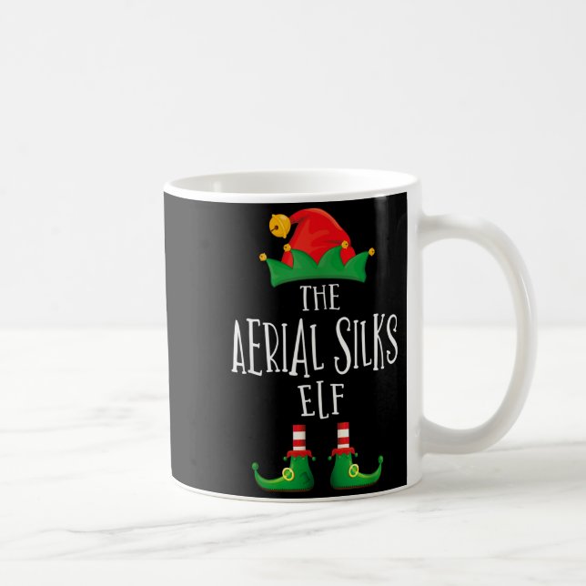 Aerial Silks Elf Shirt Family Matching Pyjamas Chr Coffee Mug (Right)
