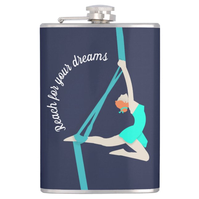 Aerial Silks Hip Flask (Front)