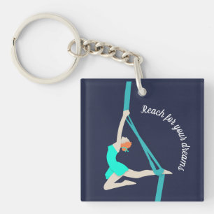 Aerial Silks Key Ring