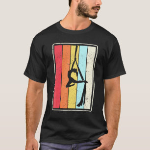 Aerial Silks Silhouette Dancer Aerialist Air Yoga T-Shirt