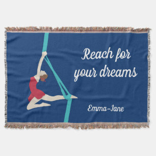 Aerial Silks Throw Blanket