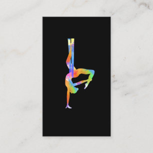 Aerial Silks Women Aerialist Aerial Yoga Business Card
