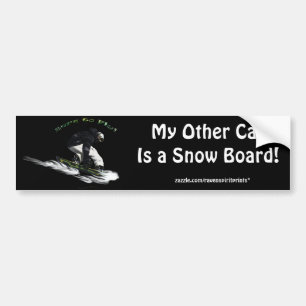 AERIAL SNOW BOARDER Series Bumper Sticker