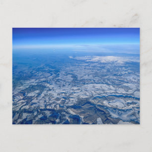 Aerial Snow Vista Holiday Postcard