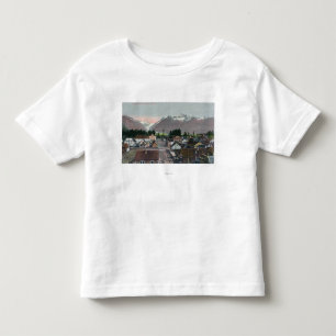 Aerial Summer View of the CityValdez, AK Toddler T-Shirt