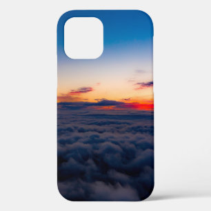 Aerial sunset view over the Blue Ridge Mountains f iPhone 12 Case