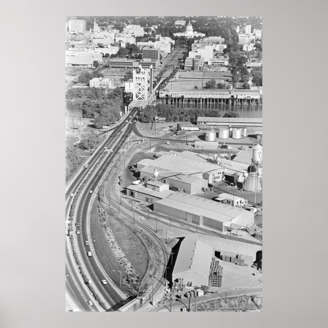 Aerial Tower Bridge Photo Poster (Front)