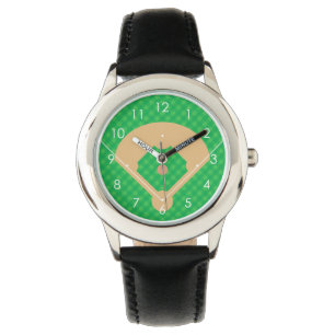 Aerial View Baseball Diamond Illustration Watch