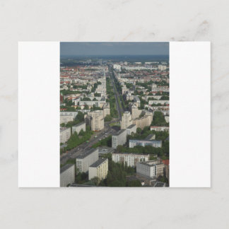 Aerial view Karl Marx Allee Berlin Germany Postcard