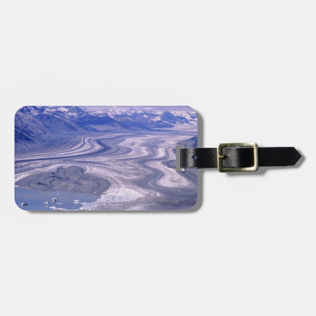 Aerial view Lowell Glacier, Kluane National Luggage Tag (Front Horizontal)