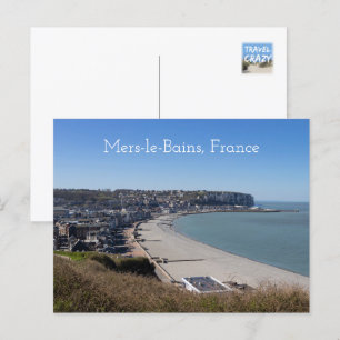Aerial View, Mers-le-Bains, France Postcard