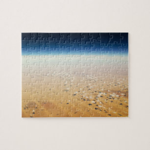 Aerial view of a desert jigsaw puzzle
