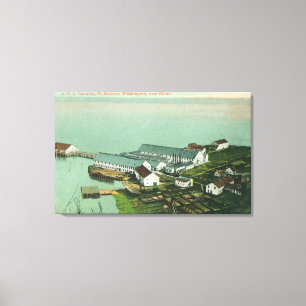 Aerial View of A. P. A. Cannery Canvas Print