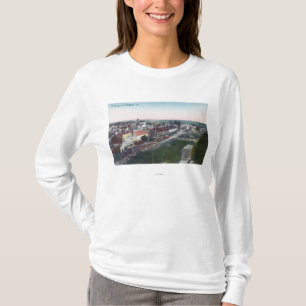 Aerial View of a Portion of CityModesto, CA T-Shirt