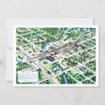 Aerial View of Albion Michigan 1993