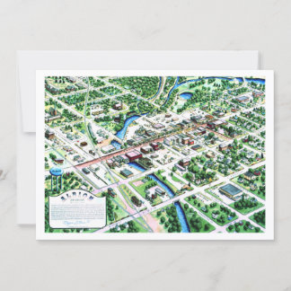 Aerial View of Albion Michigan 1993