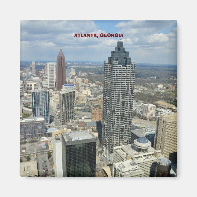 Aerial View of Atlanta, Georgia Magnet (Front)