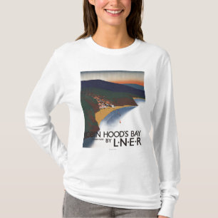 Aerial View of Bay and Cliffs Railway Poster T-Shirt