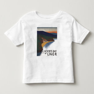 Aerial View of Bay and Cliffs Railway Poster Toddler T-Shirt