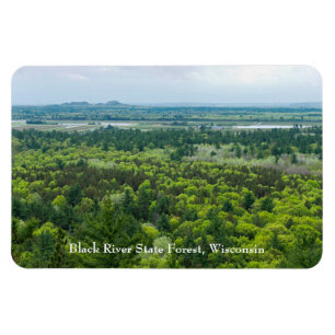 Aerial View of Black River State Forest Magnet