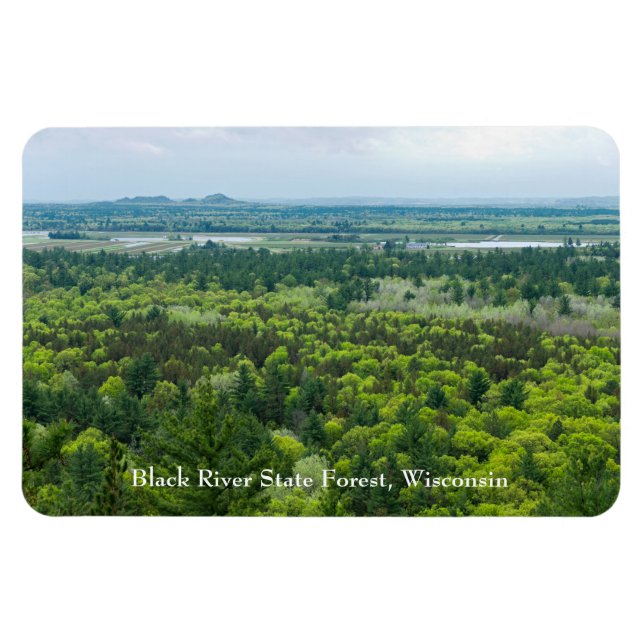 Aerial View of Black River State Forest Magnet (Horizontal)