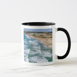 Aerial view of Black Sea coast of Istanbul, Mug
