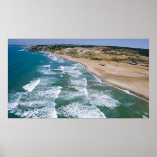 Aerial view of Black Sea coast of Istanbul, Poster