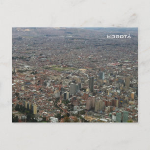 Aerial view of Bogotá Postcard