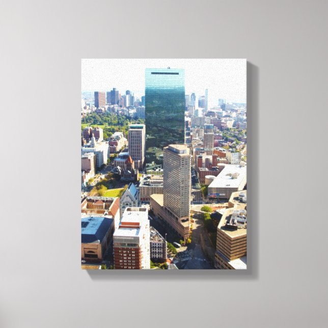 Aerial view of Boston 2 Canvas Print (Front)