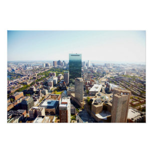 Aerial view of Boston 2 Poster