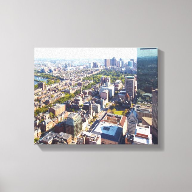Aerial view of Boston Canvas Print (Front)