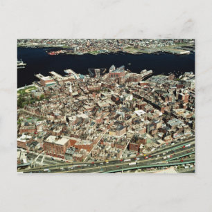 Aerial view of Boston, MA Postcard