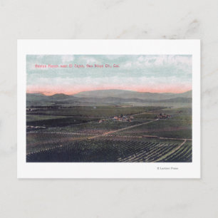 Aerial View of Boston Ranch in San Diego County Postcard