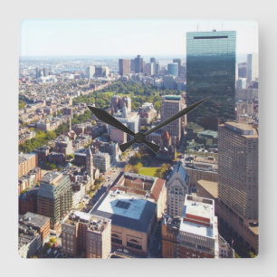 Aerial view of Boston Square Wall Clock