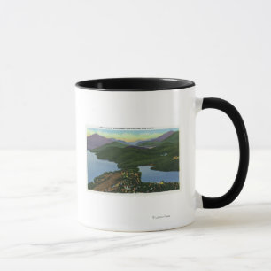 Aerial View of Both Lake Placid & Mirror Lake Mug
