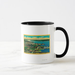 Aerial view of Bremerton and Bremerton Navy Yard Mug
