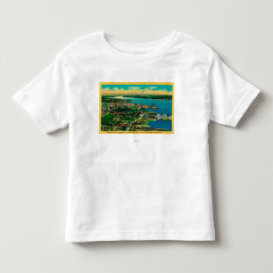 Aerial view of Bremerton and Bremerton Navy Yard Toddler T-Shirt
