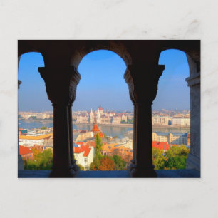 Aerial View of Budapest, Hungary Postcard