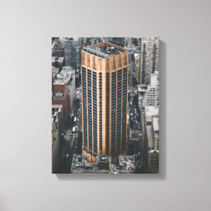 aerial view of buildings during daytime canvas print