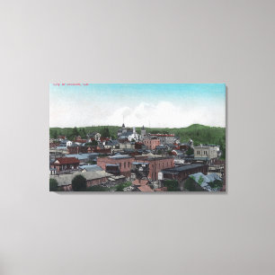 Aerial View of City # 2Jackson, CA Canvas Print