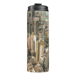 AERIAL VIEW OF CITY BUILDINGS THERMAL TUMBLER