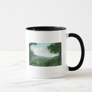 Aerial View of City from the Hills Mug