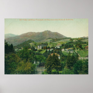 Aerial View of City, Mt Tamalpais Poster