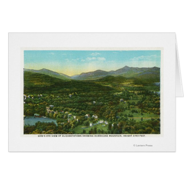 Aerial View of City with Hurrican Mountain (Front Horizontal)