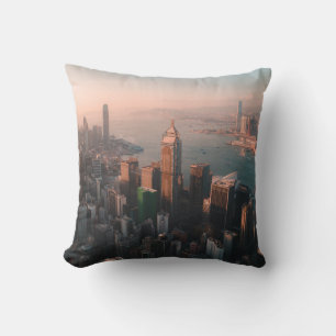 AERIAL VIEW OF CITYSCAPE CUSHION