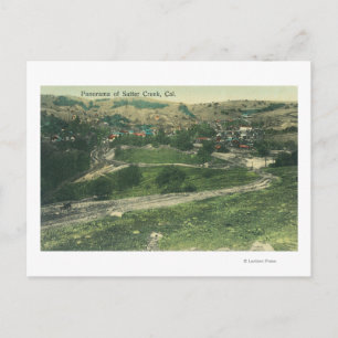 Aerial View of CitySutter Creek, CA Postcard