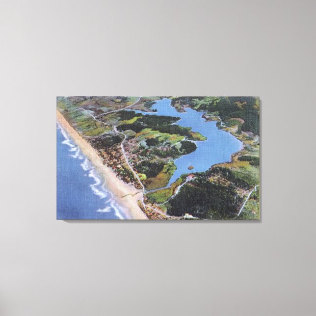 Aerial View of Devil's Lake Canvas Print (Front)