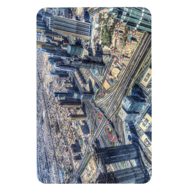 Aerial View Of Dubai Magnet (Vertical)